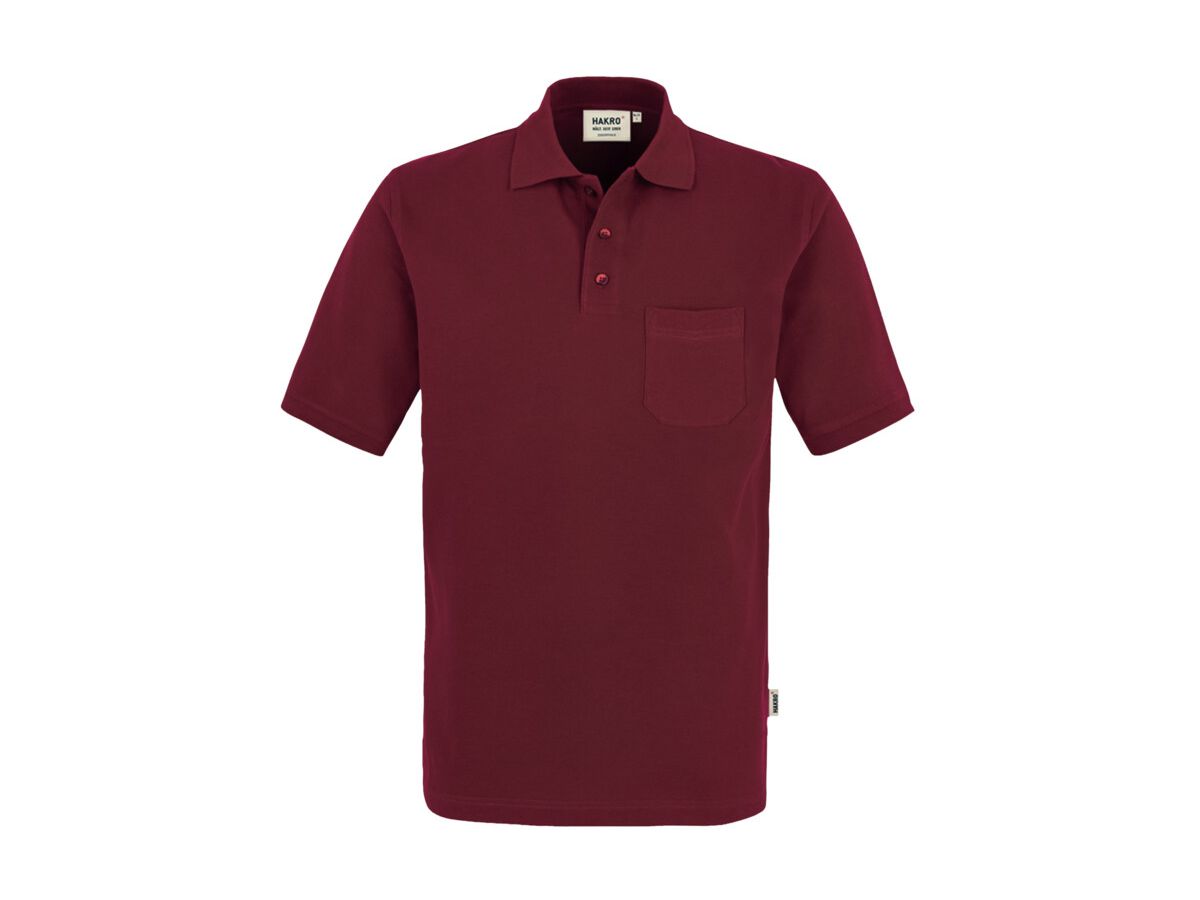 Pocket-Poloshirt Top Einlaufvorbehand. - 100 % Baumwolle, 200 g /m² Gr. XS-