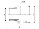 Doppelnippel reduziert +GF+ Serie 8000