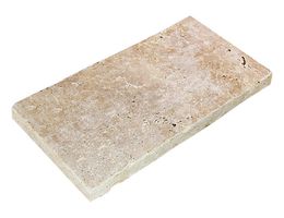 Travertin Platten beige - gesägt / getrommelt