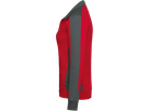 Damen-Sw.jacke Co. Perf. 2XL rot/anth. - 50% Baumwolle, 50% Polyester, 300 g/m²