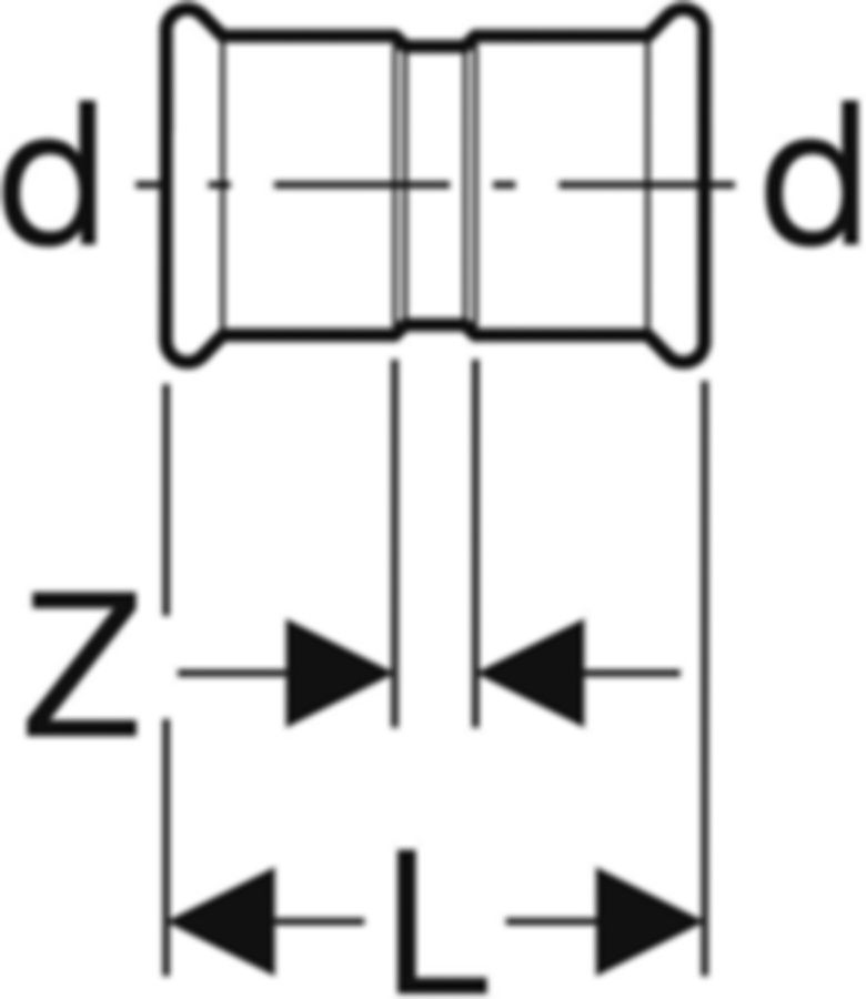 Mapress C-Stahl Muffe
