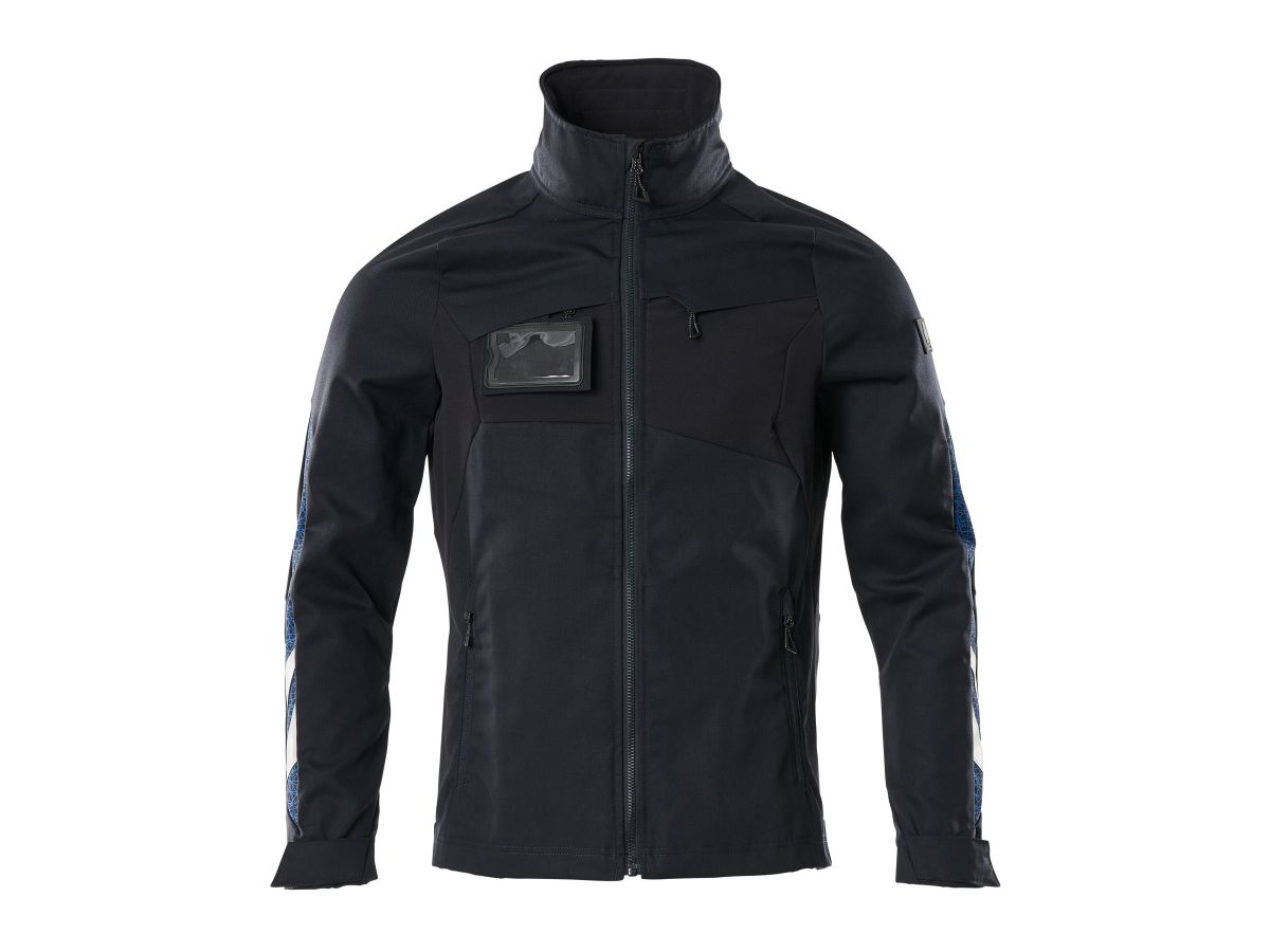 Arbeitsjacke mit Stretch-Zones Gr. XL - schwarzblau, 65% PES / 35% CO