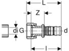 Geberit Mepla-Übergangsversch.32-11/2"