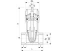 Schieber mit Gewindemuffen - Fig. 5005