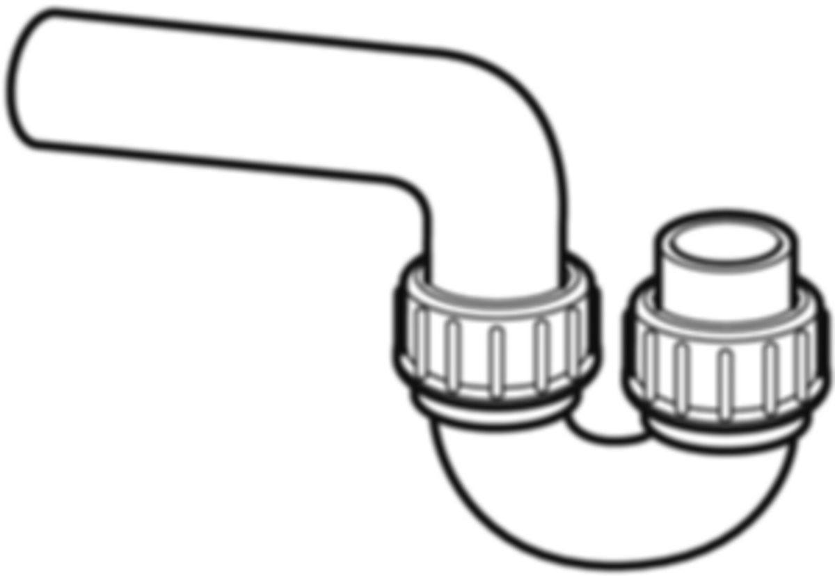 Geberit PE Sifon mit Bundverschraubungen