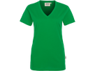 Damen-V-Shirt Classic Gr. M, kellygrün - 100% Baumwolle