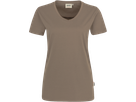 Damen-V-Shirt Perf. Gr. 4XL, nougat - 50% Baumwolle, 50% Polyester, 160 g/m²