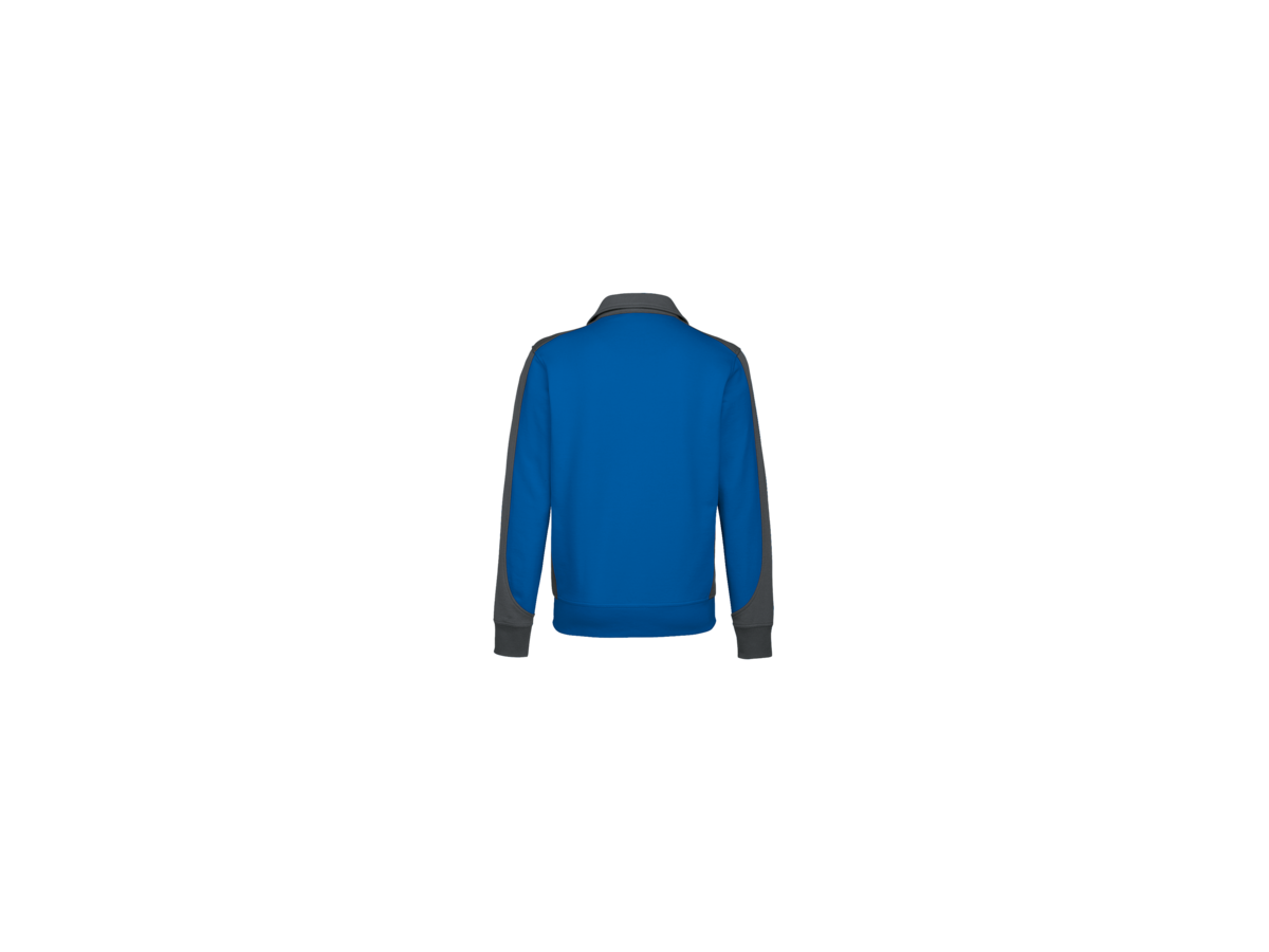 Sweatjacke Contr. Perf. L royalb./anth. - 50% Baumwolle, 50% Polyester, 300 g/m²