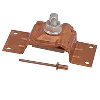 Blechanschluss mit Klemmplatte Cu - Draht 6-10mm