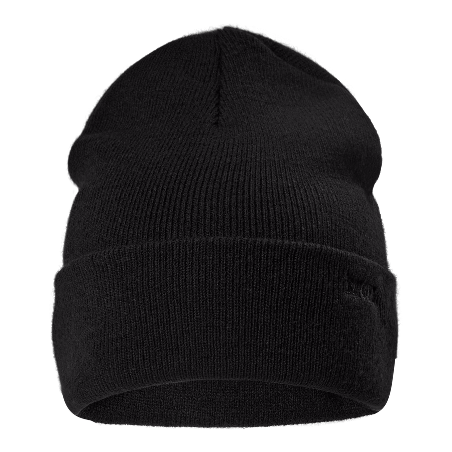 Strickmütze mit Reflexfaden, One Size - schwarz, 100% Polyacryl