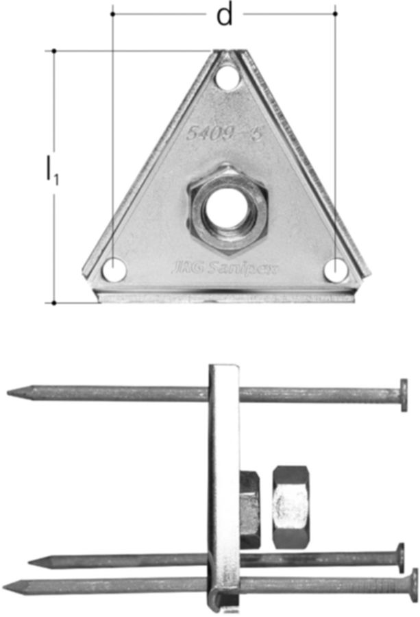 Sanipex Befestigungs-Set Zwischenschal.