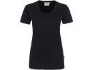 Damen-T-Shirt Classic Gr. L, schwarz - 100% Baumwolle