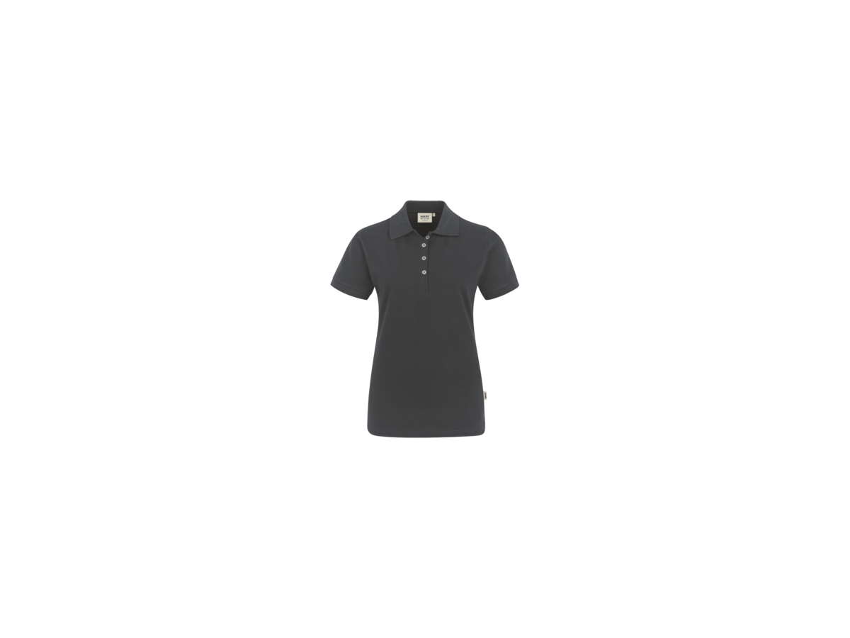 Damen-Poloshirt Stretch XS anthrazit - 94% Baumwolle, 6% Elasthan, 190 g/m²