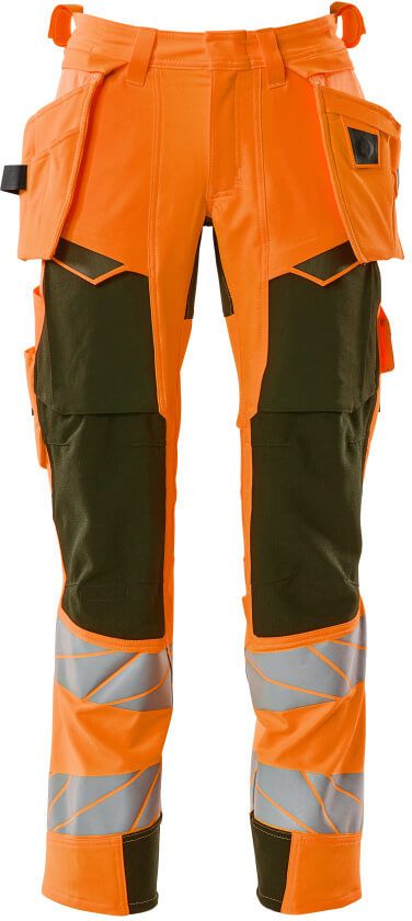 Hose mit Hängetaschen, Stretch - 92% PES/8%EL, 265 g/m²