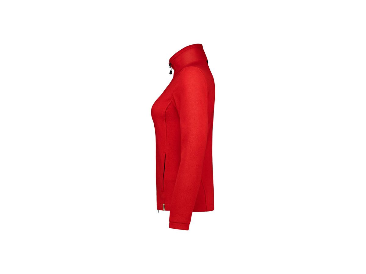 Damen-Fleecejacke Gr. S, rot - 100% Polyester, ECO