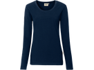 Damen-Longsleeve Perf. Gr. 3XL, tinte - 50% Baumwolle, 50% Polyester, 190 g/m²