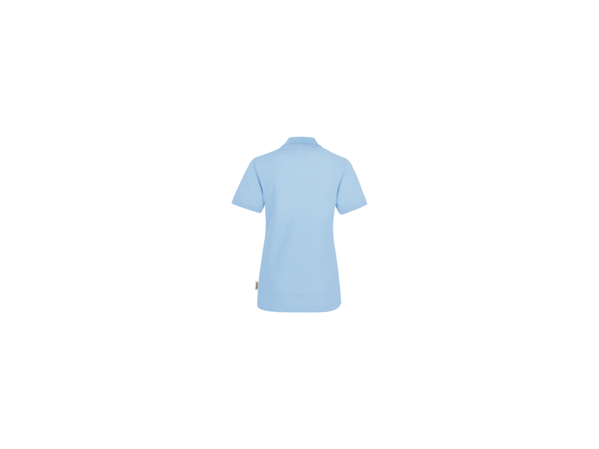 Damen-Poloshirt Perf. Gr. M, eisblau - 50% Baumwolle, 50% Polyester, 200 g/m²