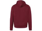 Kapuzenjacke Bonded, Gr. XL - weinrot/silber