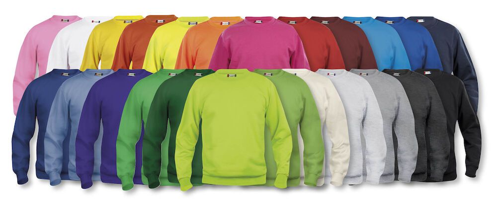 CLIQUE BASIC Roundneck - 80% Polyester, 20% Baumwolle, 300 g/m2