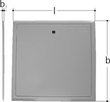 Sanipex Revisionsrahmen mit Tür