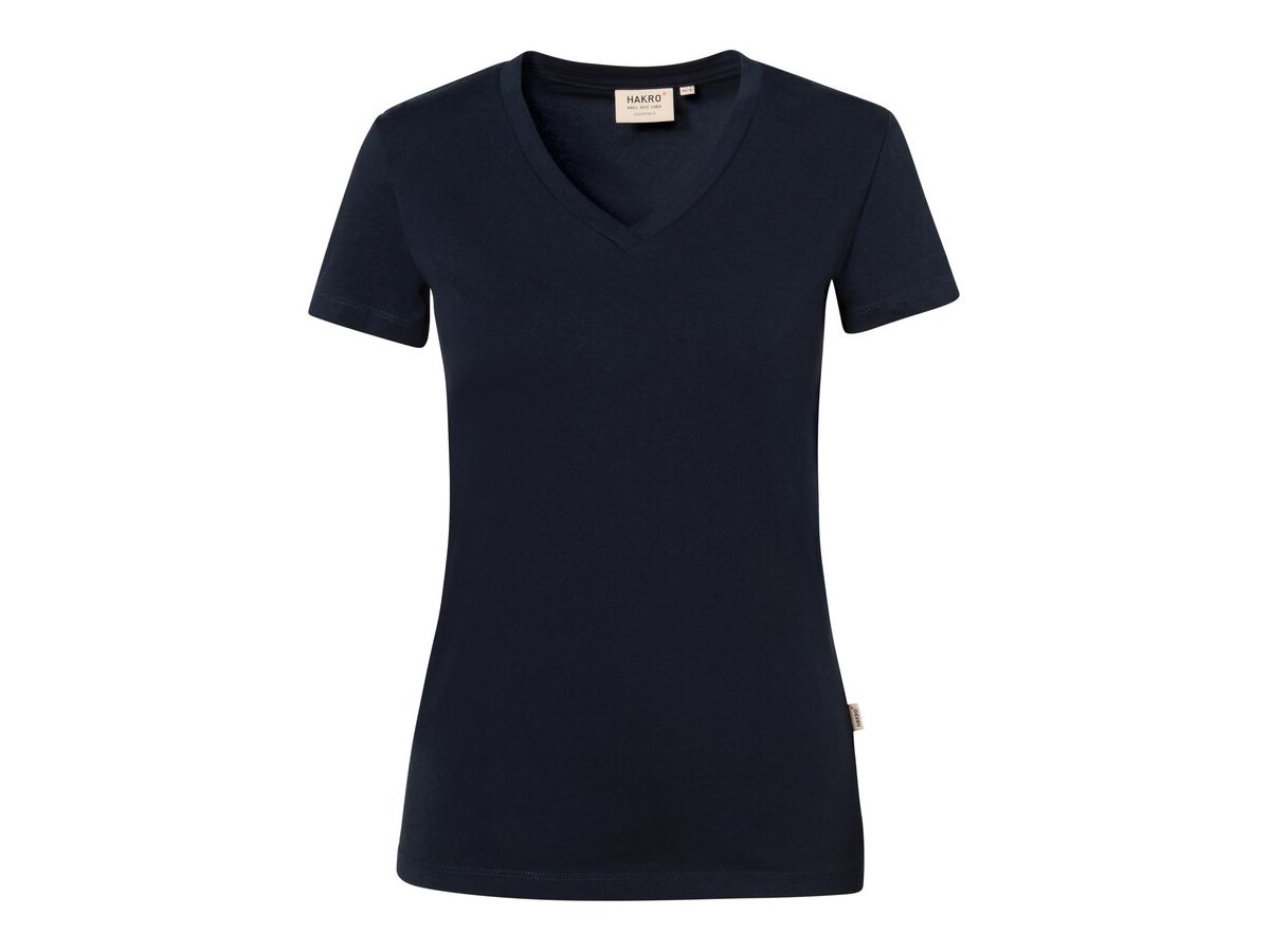 Damen-V-Shirt Stretch - 95% Baumwolle, 5% Elasthan, 170 g/m²