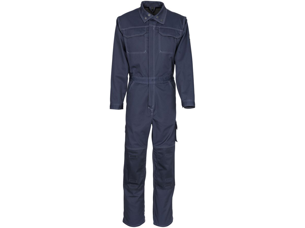 Overall mit Knietaschen, Gr. M - schwarzblau, 65% PES/35% CO, 270 g/m2