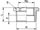 Messing-Red.Nippel Nr. 241    3/8-1/4"