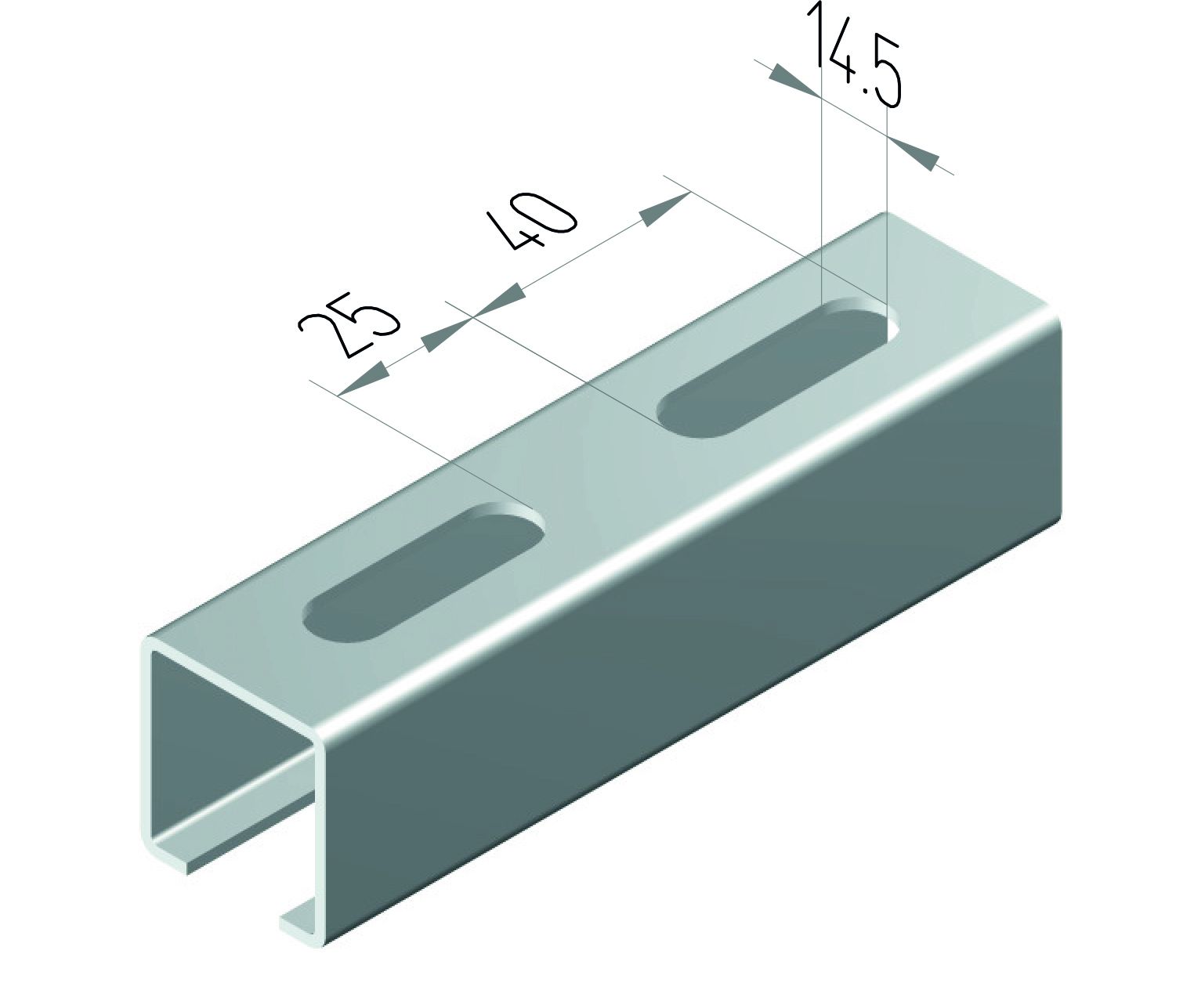 Pipex Profil C Promatisiert à 6 M - 3.40
