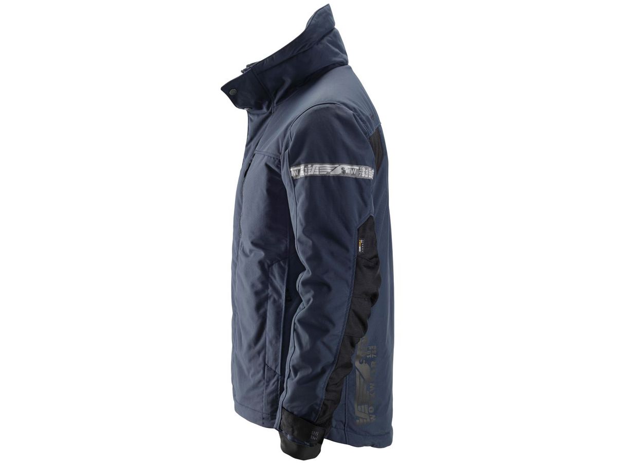 Allround Work gefütterte Jacke, Gr. 3XL - marineblau/schwarz, 100% PES, 220 g/m²