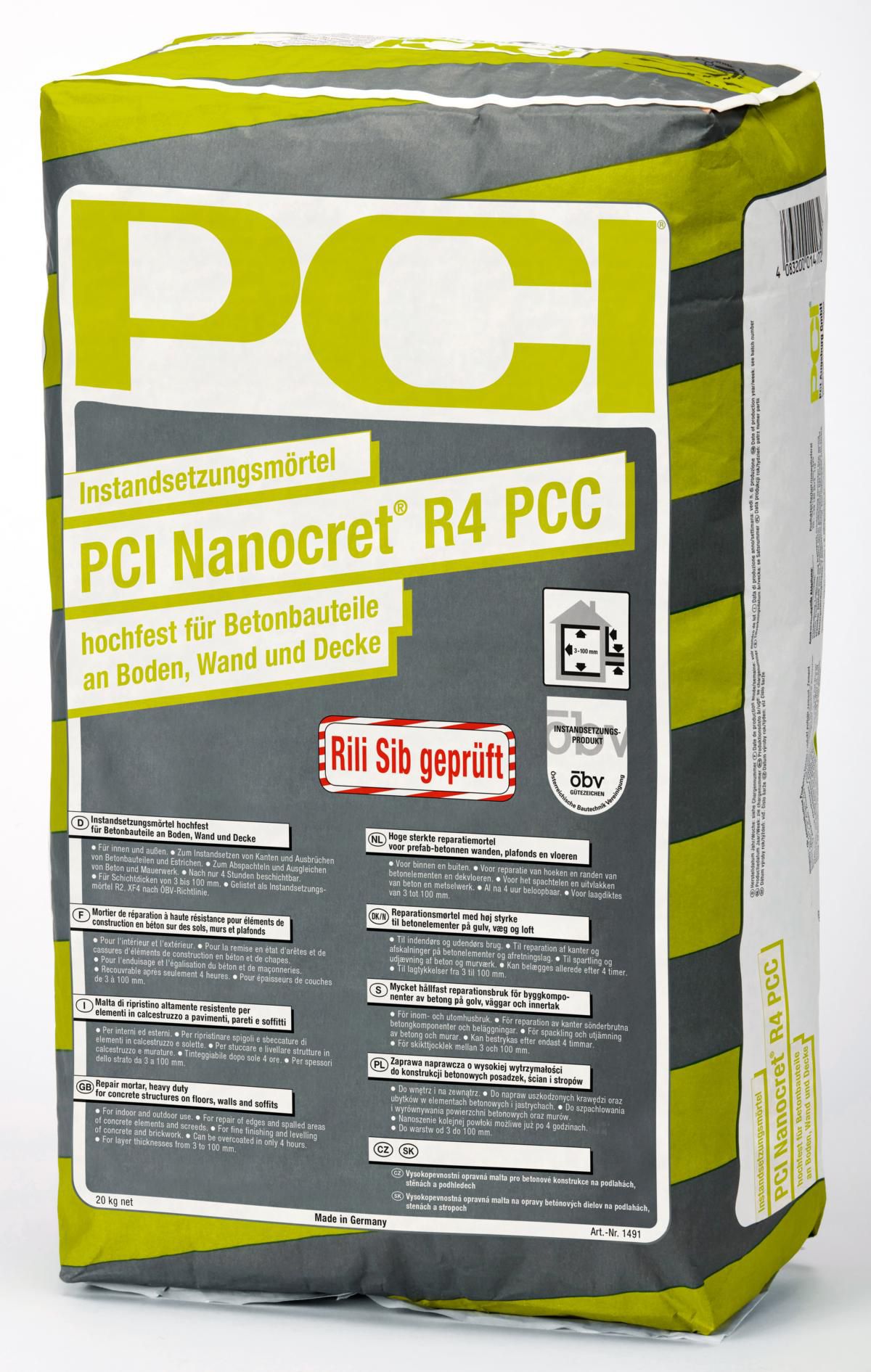 PCI-Nanocret R4 PCC Hochfester - Instandsetzungsmörtel