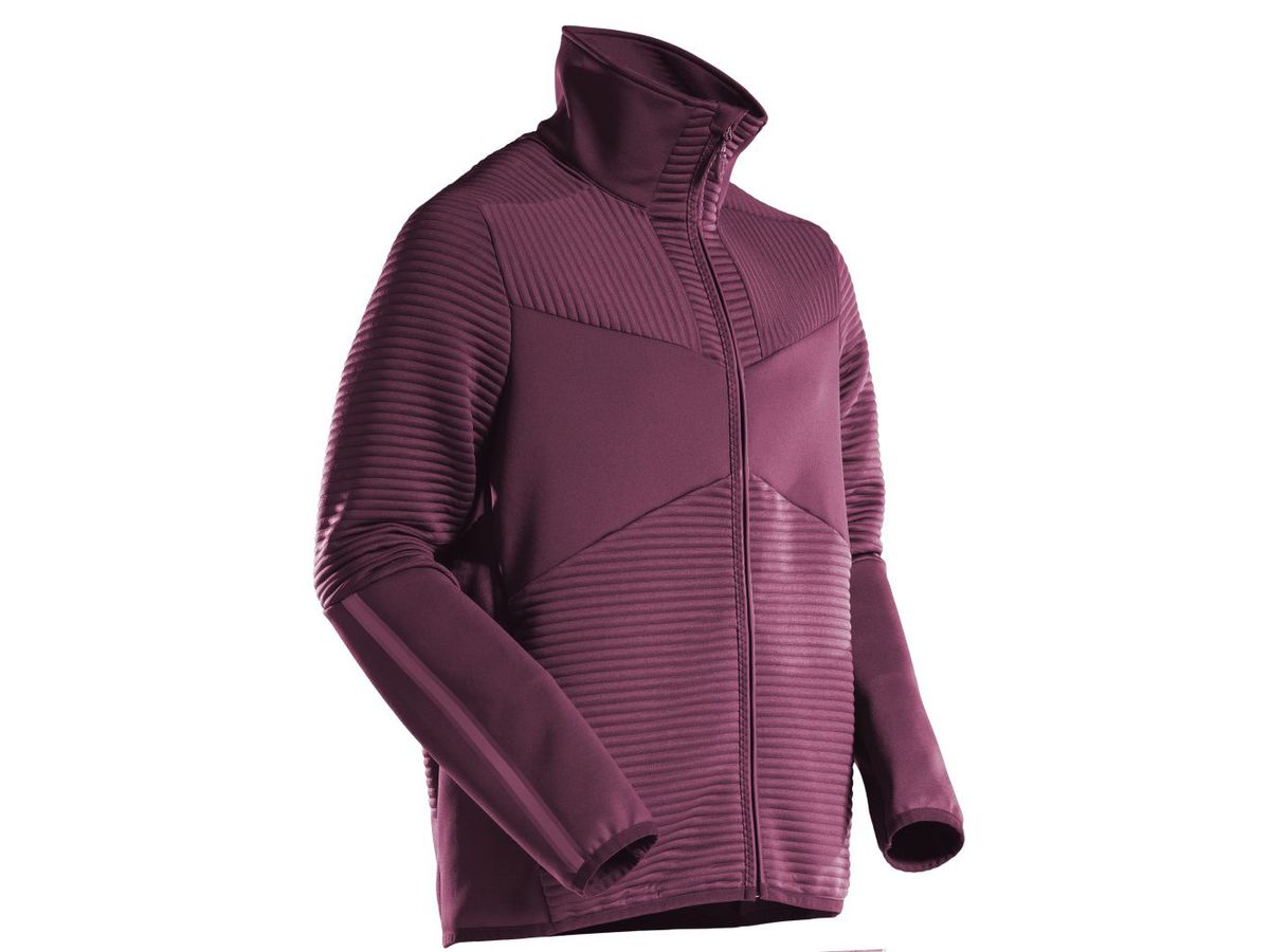 MASCOT® Fleecepullover, bordeaux   L - 100% Recyceltes Polyester