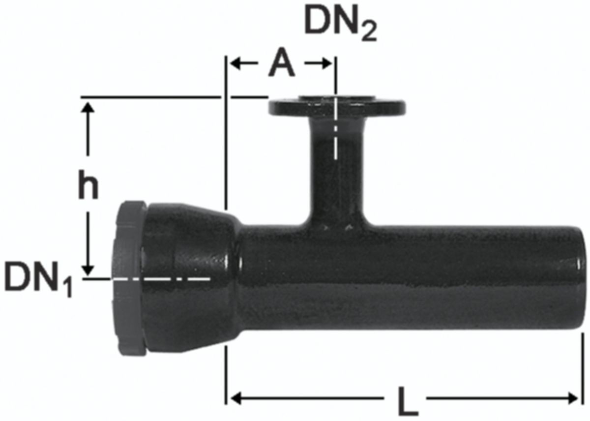 Schraubmuffen-T Muffen/Spitzende/Flansch - Fig. 2353