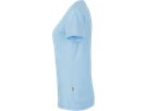 Damen-V-Shirt Performance Gr. M, eisblau - 50% Baumwolle, 50% Polyester, 160 g/m²
