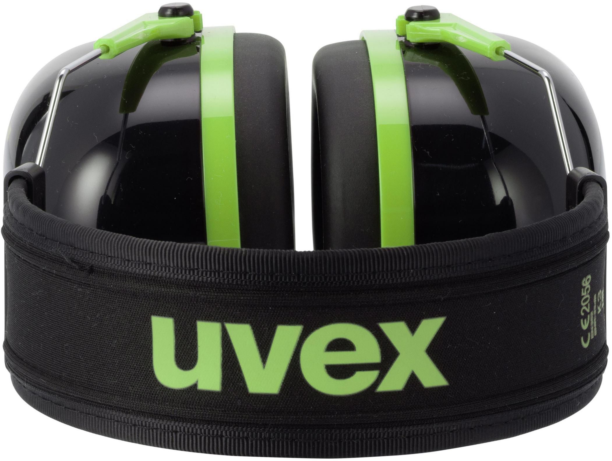 UVEX K1 Kapselgehörschutz SNR 28 dB - schwarz/grün