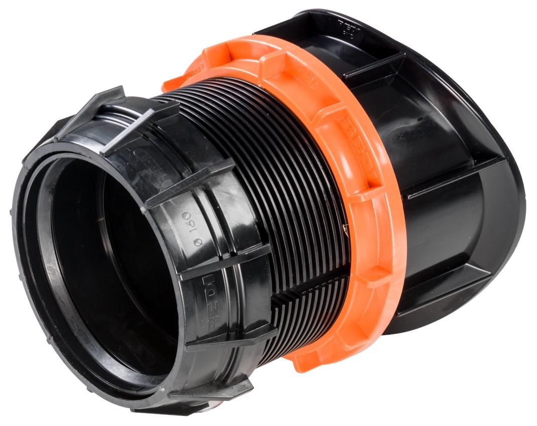Anschluss-Sattel für Kunststoffrohre - Kernbohrung 200 mm, für PE/PP/PVC