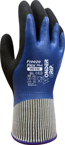 Wonder Grip Freeze Flex Plus - Thermohandschuh mit mobile touch schwarz