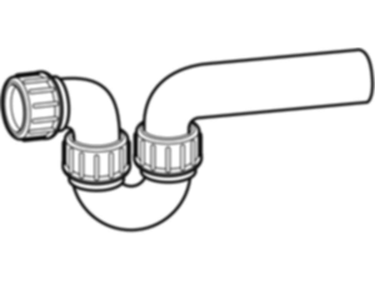 Geberit-Sifon - waagrecht/waagrecht 50/56