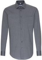 City Kent Hemd MEN 1/1 gewebt Gr. 38 - anthrazit, 100% CO