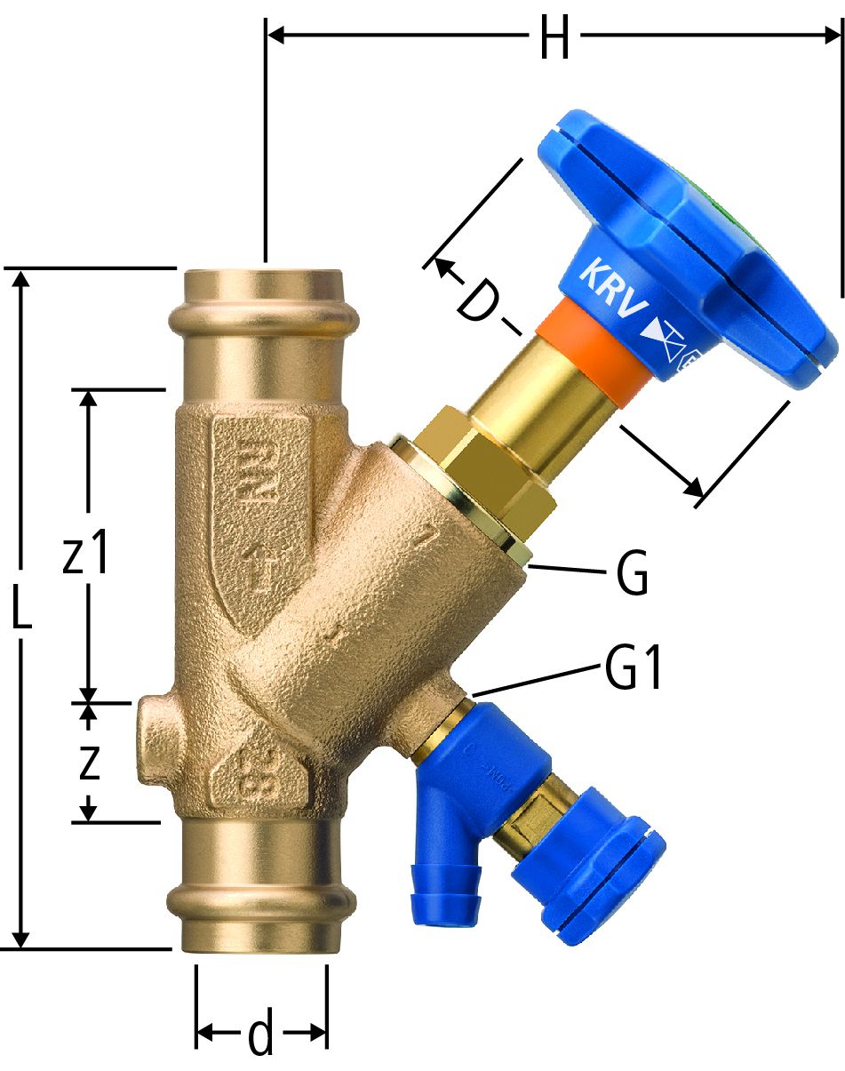 Optipress-Aquaplus-KRV-Ventil EA - mit Entleerventil
