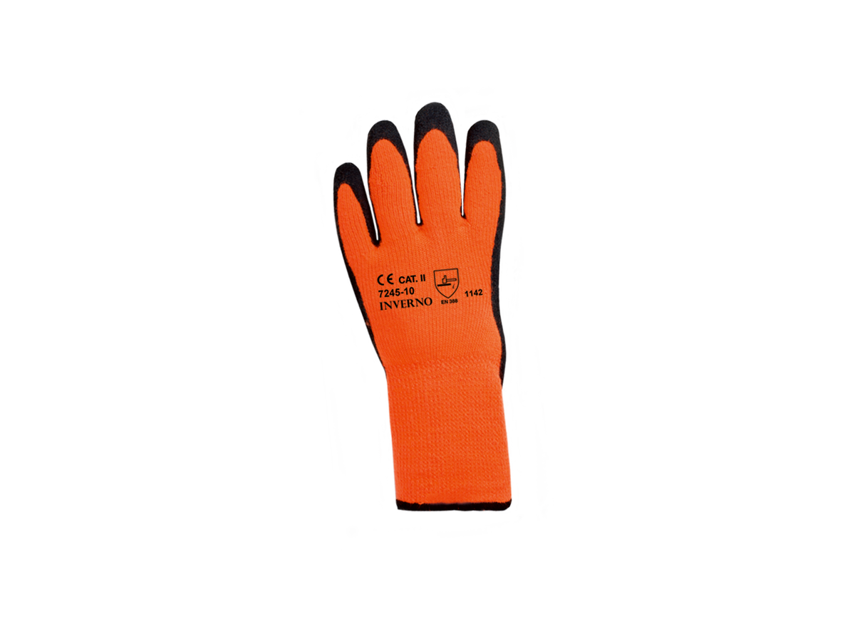Kälteschutzhandschuhe Gr. 9 - INVERNO schwarz-orange