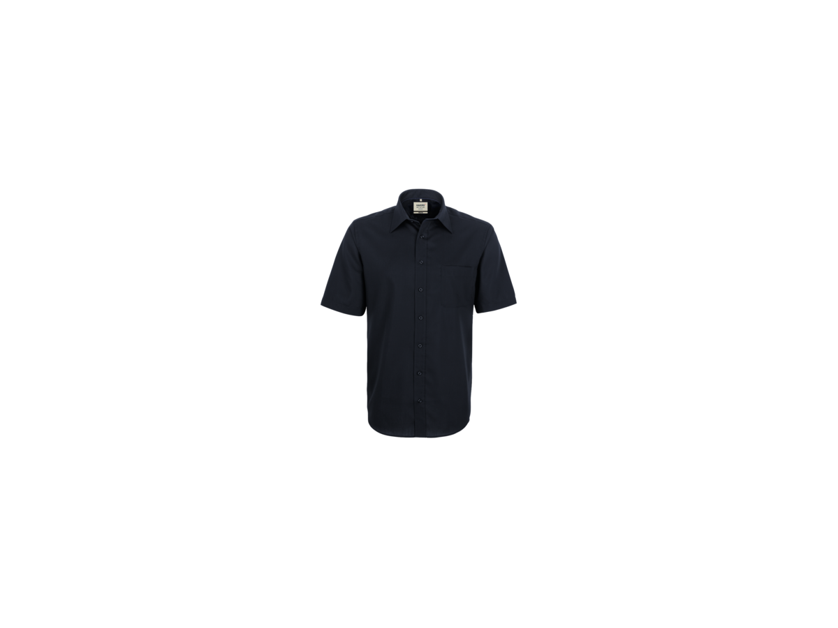 Hemd ½-Arm Business Gr. L, schwarz - 100% Baumwolle