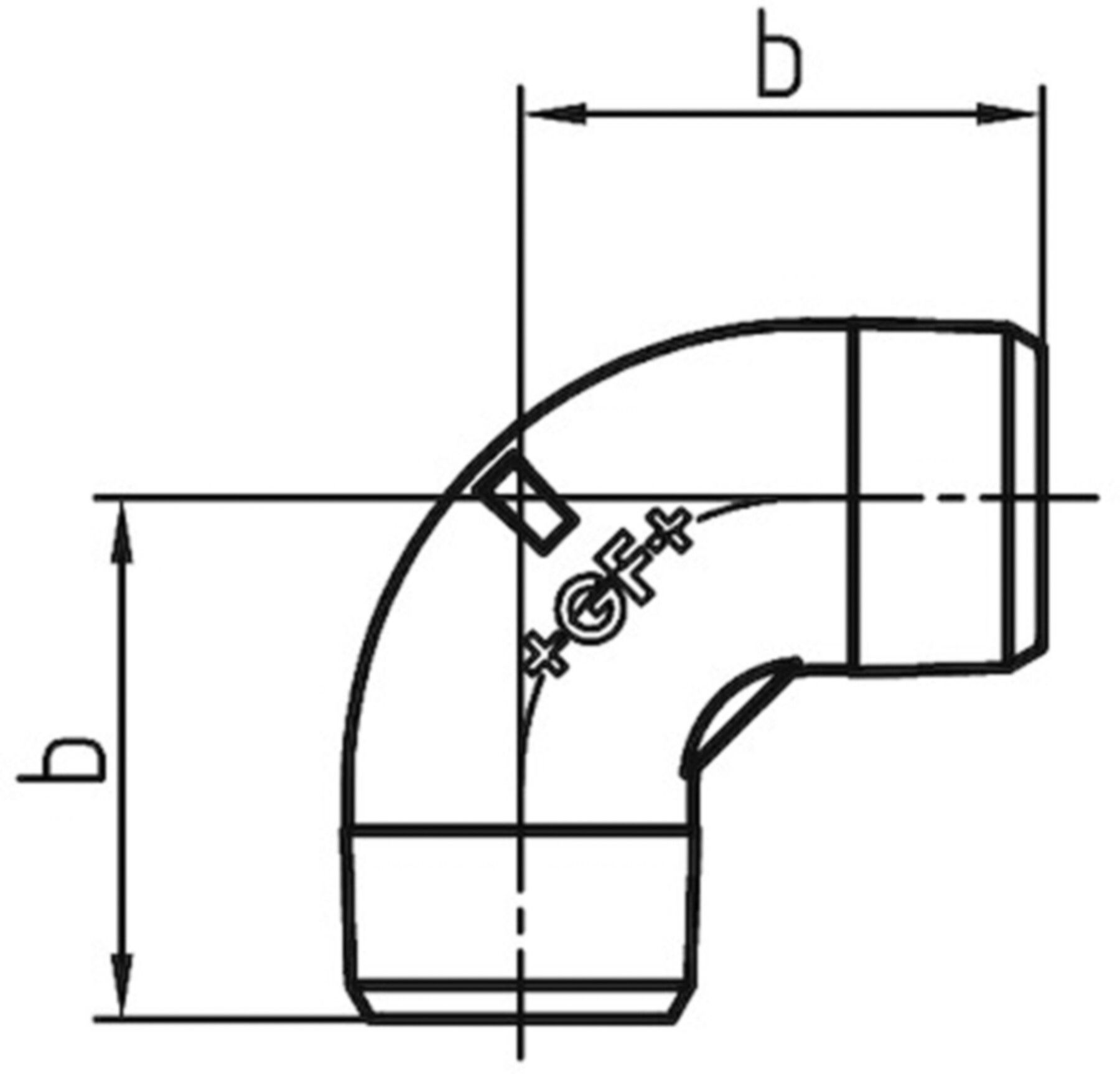 Winkel 90° +GF+  94 verzinkt