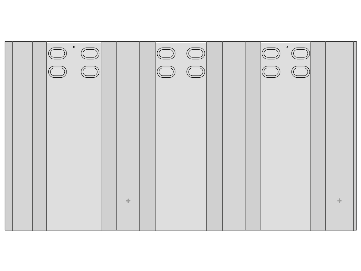 Structa Typ L, m/ES, Crystal N6326 - 1165 x 625 mm, inkl. 2x Schraube