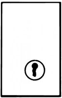 Schloss mit Schlüssel 1-11/2" - Rund 33 mm / 48 mm