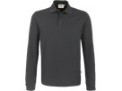 Longsleeve-Poloshirt Perf. M anthrazit - 50% Baumwolle, 50% Polyester, 220 g/m²