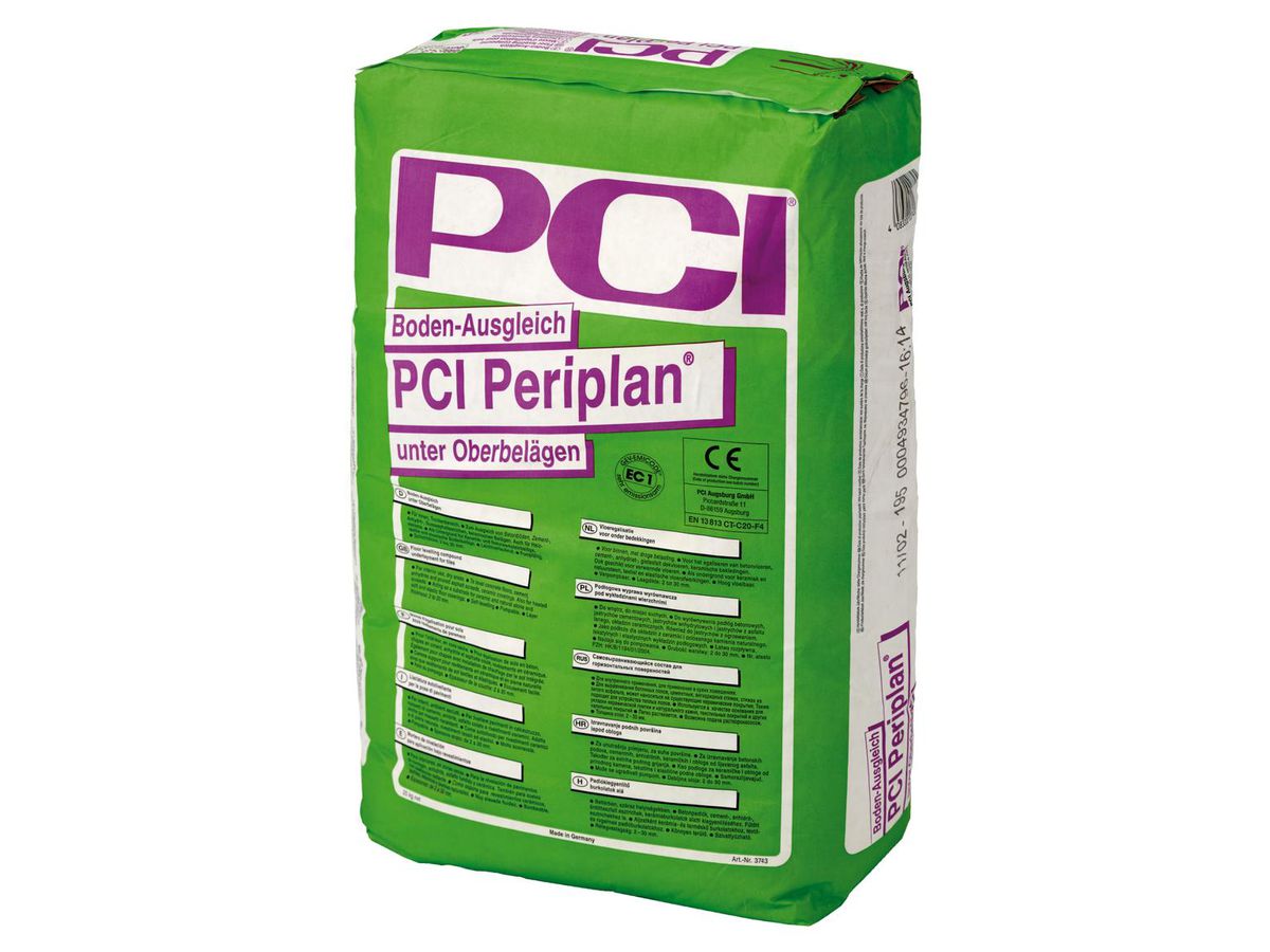 PCI Periplan à 25 kg - Boden-Ausgleich unter Oberbelägen grau