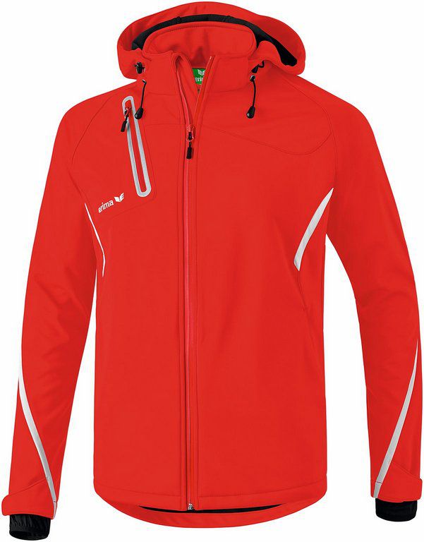 Softshelljacke Function - rot/weiss, 100% PES
