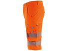 Warnschutz Stretch Arbeitsshorts - 90 % Polyester, 10 % Elastan