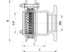 Flansch-Übergang HAWLE-SYNOFLEX, PN 16 - 7205