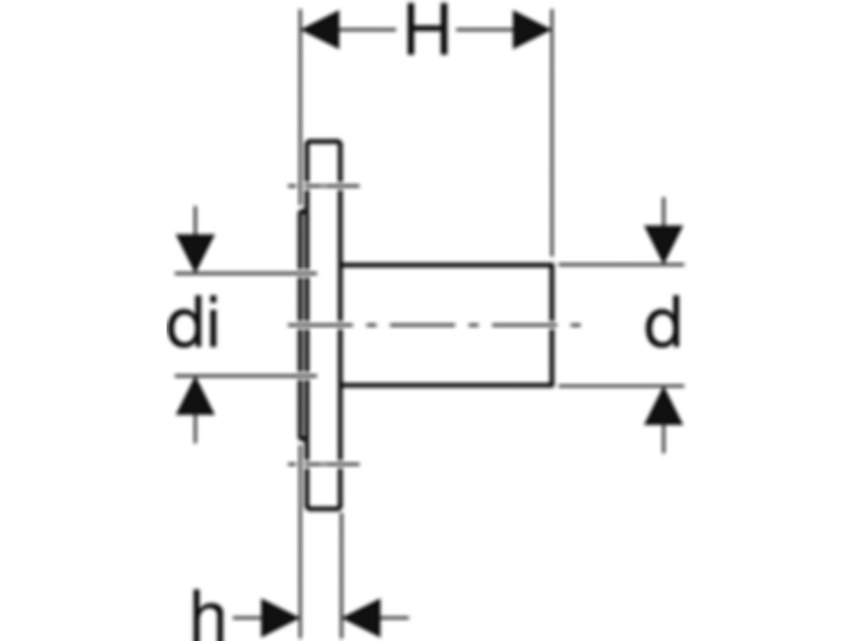 MPF-Flansch mit Steckende 76.1 mm - DN 65, PN 10/16